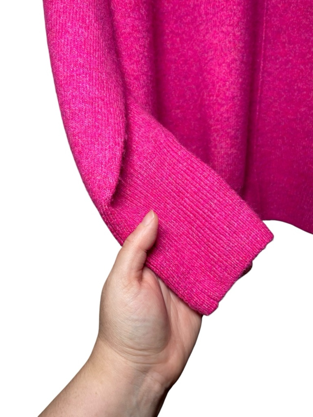 Vince Camuto Women's Soft Knit Long Sleeve Fuchsia Crewneck Sweater Size XL - Picture 8 of 14